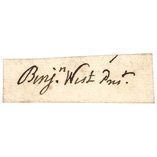 BENJAMIN WEST,Signature as President of the British Royal Academy