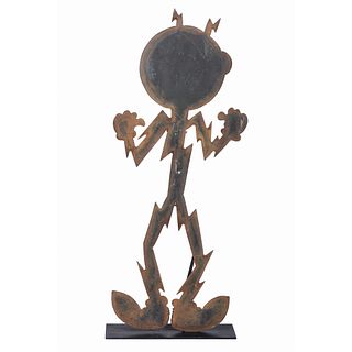 A Reddy Kilowatt Iron Figure