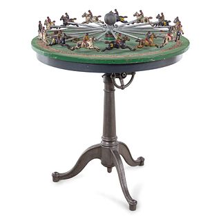 An H.C. Evans Cast Iron Table-Top Horse Race Game
