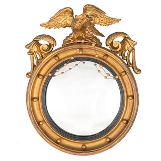 A Federal Giltwood Bullseye Mirror
