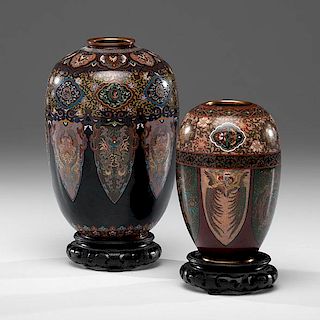 Chinese Cloisonne Vases 