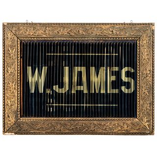 A W. James Sunlight Soap Lenticular Tin Advertising Sign