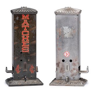 Two Northwestern Novelty Co. Penny Match Dispensers 