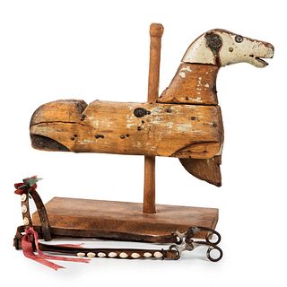 A Folk Art Wooden Hobby Horse