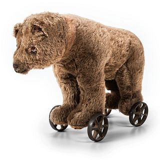 A Stuffed Bear Pull Toy