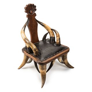 A Horn Child's Chair