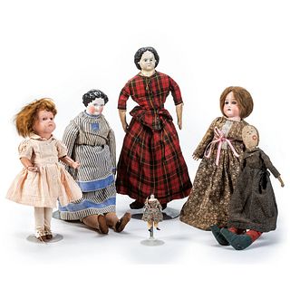 Six Victorian Dolls