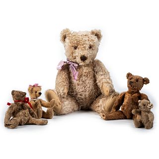 Five Stuffed Teddy Bears