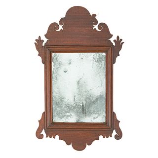 A Diminutive Mahogany Chippendale Mirror, Greene County, Tennessee, Circa 1810