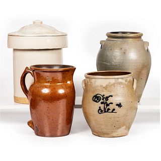 Four Stoneware Vessels