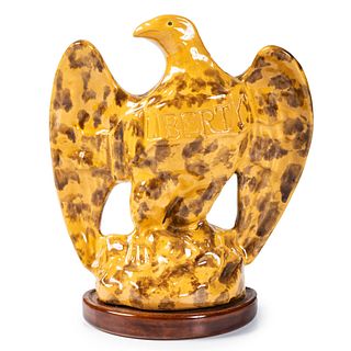 A Glazed and Molded Liberty Eagle by James Christian Seagreaves (1913-1997), Berks County, Pennsylvania