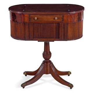 A Classical Mahogany Work Table in the Manner of Duncan Phyfe