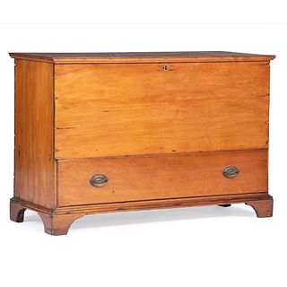 A Chippendale-Style Lacquered Pine One-Drawer Blanket Chest