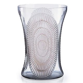 LALIQUE "Los Angeles" vase, clear glass