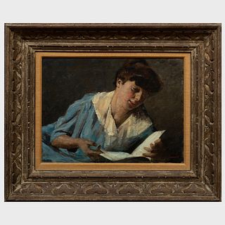 Armin Glatter (1861-1931):  Woman with Book