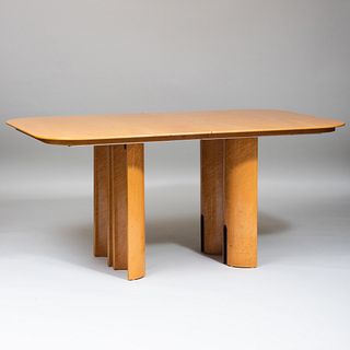 American Lacquered Maple Extension Dining Table