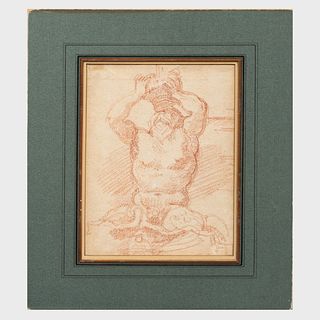 Attributed to Hubert Robert (1733-1808): Bernini's Fountain of Triton