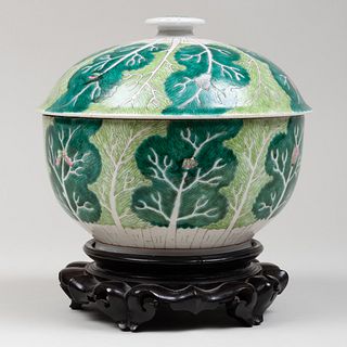 Chinese Porcelain 'Bok Choi' Tureen and Cover