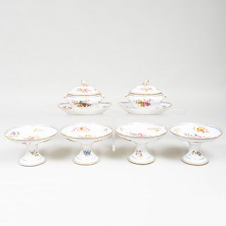 Sèvres Style Porcelain Part Dessert Service