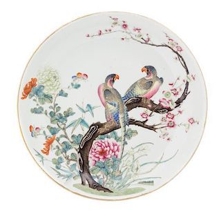 A Chinese Famille Rose Porcelain Shallow Bowl XUANTONG PERIOD Diameter 8 3/4 inches.