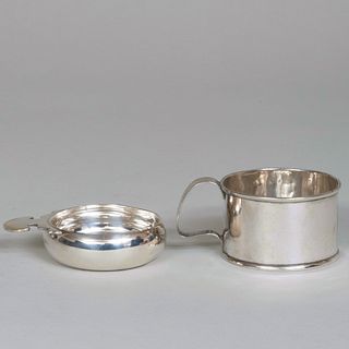 Gorham Silver Christening Cup and a James Robinson Porringer