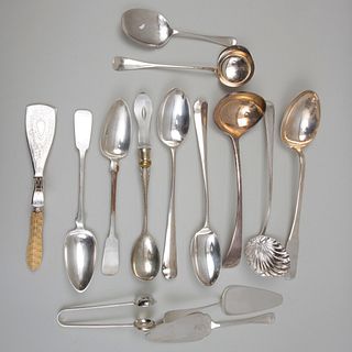 Group of Silver and Silver Plate Serving Wares