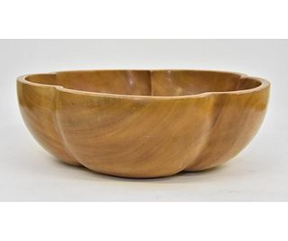 Carved Hawaiian Koa Bowl