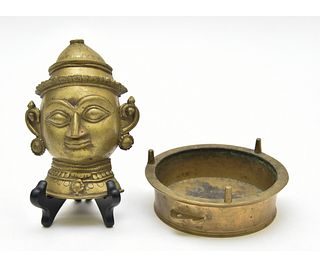 Chinese Bronze Incense Burner etc.