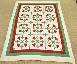 Colorful Applique Youth Quilt