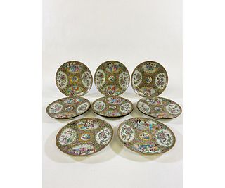 Eleven Rose Medallion Plates