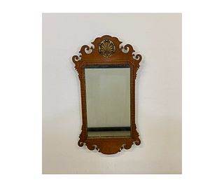 Chippendale Style Curly Maple Mirror