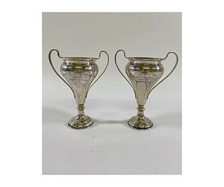Two Sterling Silver Horse Trophies