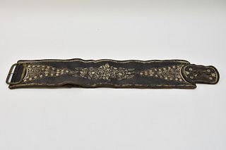 18th c. Quill-Embroidered German Work Belt