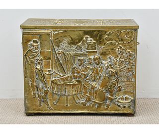 Continental Brass Kindling  Box