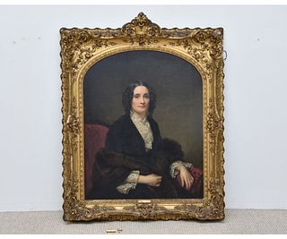 Large Oil on Canvas Portrait