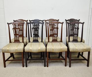 Set of Eight Chippendale Side Chairs