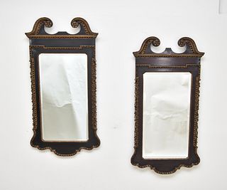 Pair of Large Chippendale Style Wall Mirrors