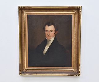 American School Oil on Canvas Portrait