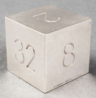 Tiffany & Co. Silver Backgammon Doubling Cube