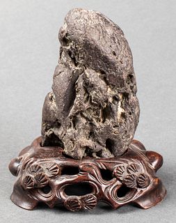 Chinese Small Ying Stone Gongshi Scholar's Rock