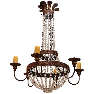 French 19th C. Style 6 Arm Chandelier