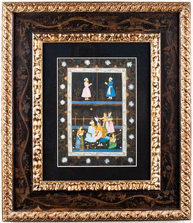 Indian Miniature Painting on Silk