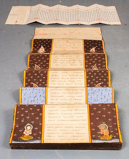 Tibetan Sutra Manuscript in Box