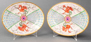 Korean Ceramic Plates w Chimera Motifs, Pair