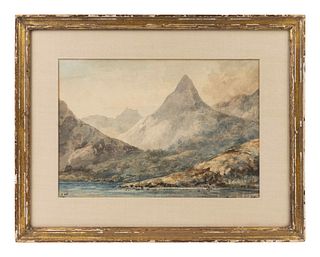 English School, 19th Century
Mountain Landscape with Loch