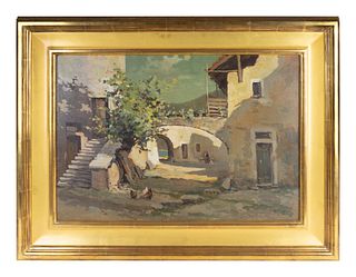 Ercole Magrotti
(Italian, 1890 - 1967)
Untitled (Village Scene)