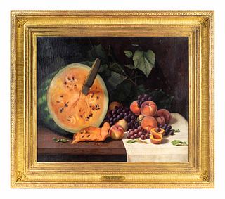 A. Platte Little
(American, 1862 - 1929)
Still Life with Watermelon