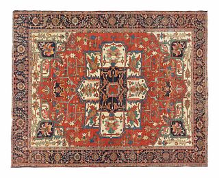A Serapi Wool Carpet12 feet 2 inches x 10 feet 5 inches.