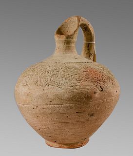 Islamic Seljuk Terracotta Jug c.10th-12th century AD. Christies