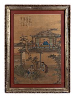 Chinese School, Late 19th Century
Scene from The Romance of the Western Chamber, Play II, Icy Strings Spell Out Grief
